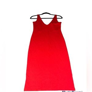 Beautiful Red V Neck MIDI Dress ❤️🎁